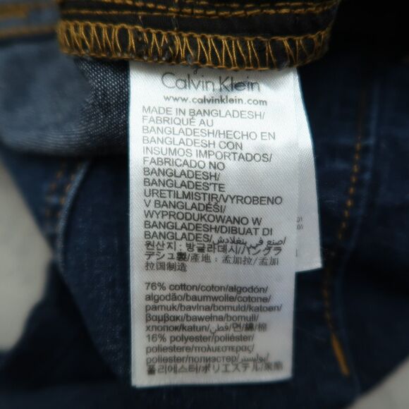 Calvin Klein Jeans Women's Size 6 Blue Low-Rise Ankle Legging Denim 26.5" Inseam - Picture 10 of 16